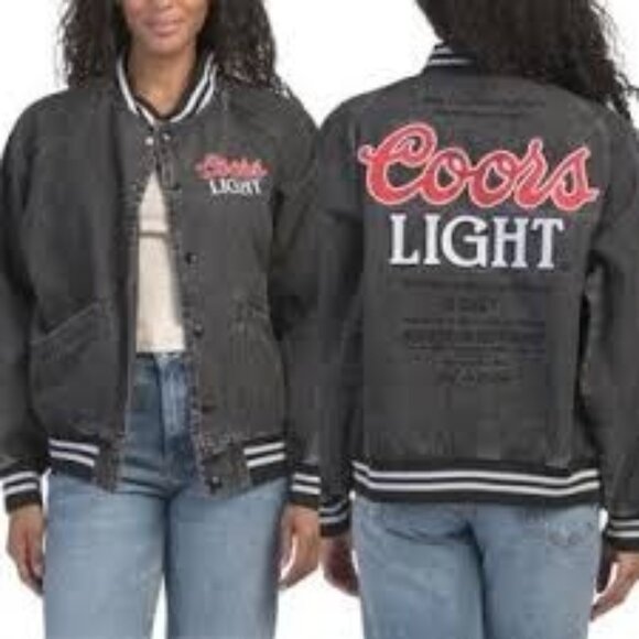 The Laundry Room Jackets & Blazers - The Laundry Room Coors Light Official Stadium Denim Jacket Small New with tag